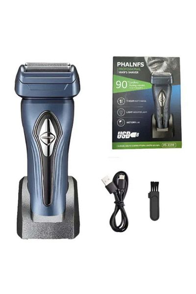 Generic Professional Electric Shaver for Men – 1‑Hour Fast Charge, 90 Minutes Cordless Use, Double Cutte