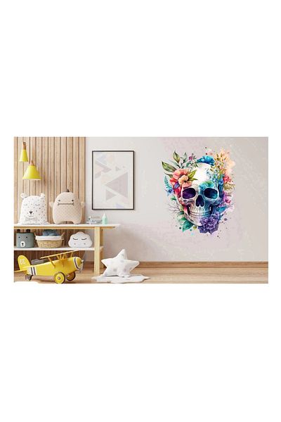 BV Decorative sticker, Skull, Multicolor, 80 cm, 1274STK-3