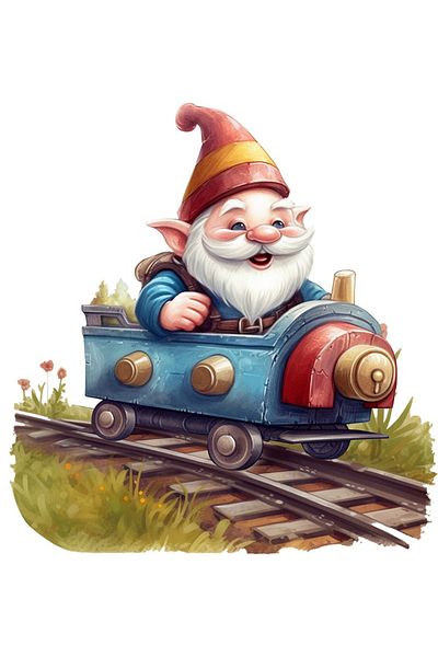 BV Decorative sticker, Happy Gnome, Multicolor, 60 cm, 1247STK-2