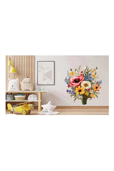 BV Decorative sticker, Wild Flowers, Multicolor, 63 cm, 1319STK-3