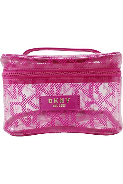 Dkny Lucid Drem Train Case Cosmetic Bag, Travel Make up Bag Small, Small Waterproof and Lightweight