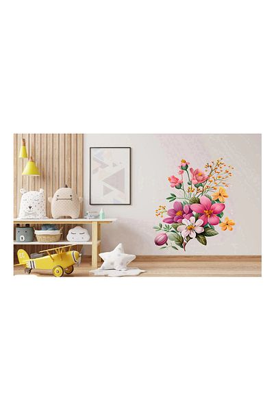 BV Decorative sticker, Flowers, Multicolor, 85 cm, 1216STK-1