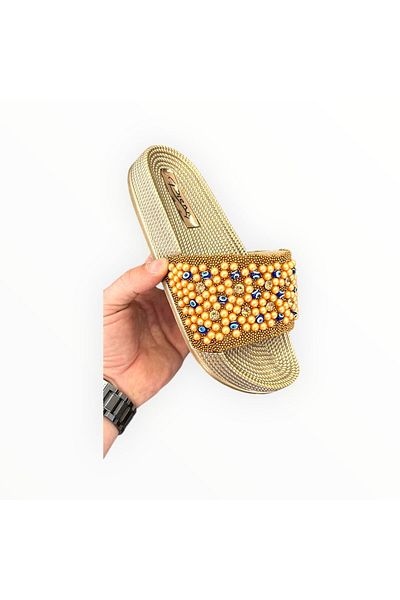 Aldina Nucci Beaded Women's Slippers # 1038