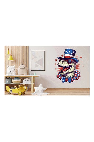 BV Decorative sticker, Dinosaur, Multicolor, 66 cm, 1348STK-4