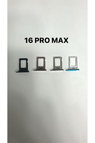 Hhs iPhone 16 Pro Max SIM Kart Tepsisi – Beyaz Renk |Uyumlu Titanyum Görünümlü Çift SIM