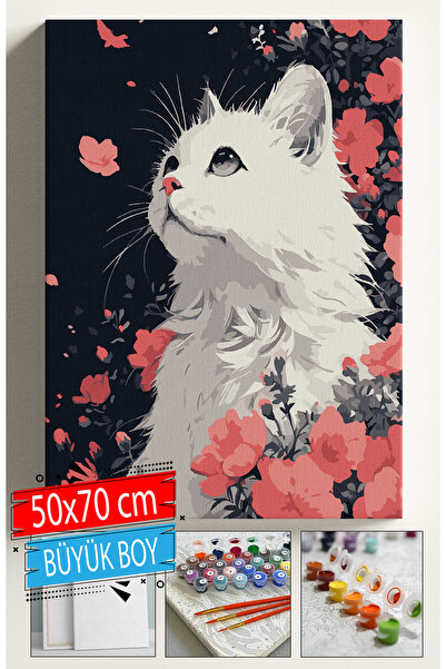 Sulepas Sayılarla Boyama Seti Numaralı Tuval Fırça Boya Dahil Kasnaklı Set 50...