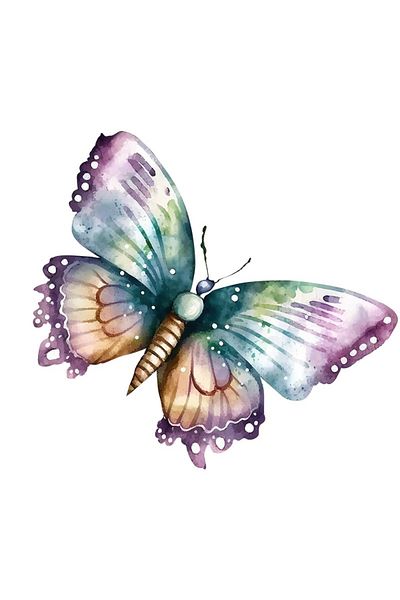 BV Decorative sticker, Butterfly, Multicolor, 80 cm, 1207STK-6