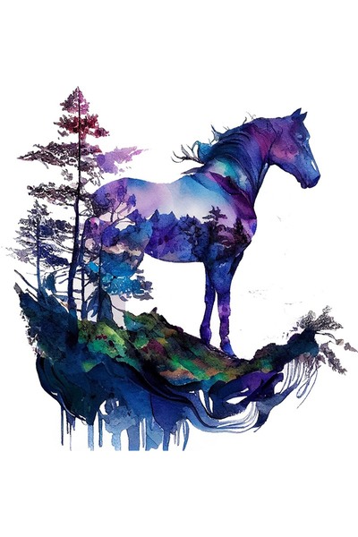 BV Sticker decorativ, Cal, Multicolor, 60 cm, 1259STK-2