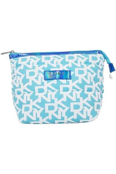 Dkny Signature Puffer T Stand Cosmetic Bag, Travel Make up Bag Small, Small Waterproof and Lightweig