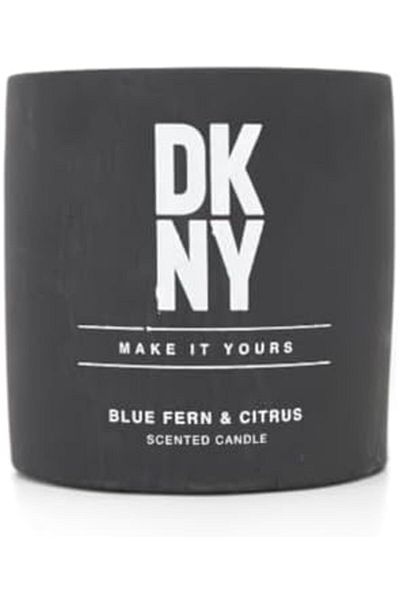 Dkny Simplistic Scented Candle 1-Wick to 2-Wick Cement Flameless Candles Dancing Flame Real Wax Movi