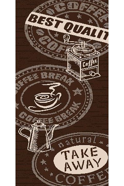 Flex Jute Kitchen Rug, Covorexpert 1905-91, 100 x 200 cm, Brown, Anti-Slip, Anti-Allergic