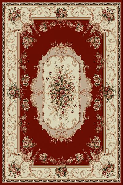 Covorexpert Carpet Lotos 507-201, 100 x 200 cm, Red, 8 mm thread, Anti-allergic, Living room, Bedroom