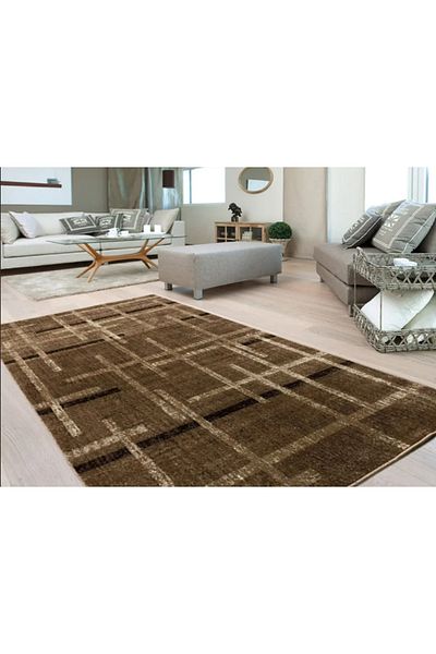 Mira Carpet Covorexpert 24009-133, 100 x 200 cm, Brown, 6 mm thread, Anti-allergic, Living room, Bedroom