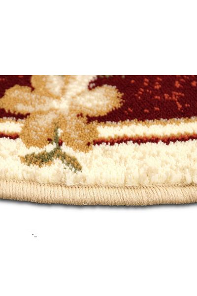 Lotos Round Carpet Covorexpert 551-120, Various Sizes, Red, 8 Mm Thread, Anti-Allergic, Living Room, Bedroom