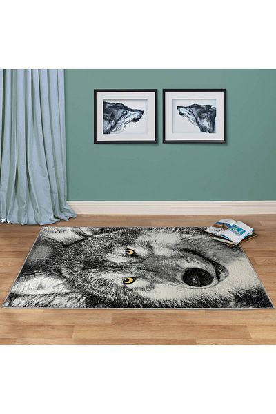 Kolibri Carpet Covorexpert Lup 11395-190, 80 x 150 cm, Grey, 9 mm thread, Anti-allergic, Living room, Bedroom