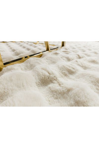 LOP Belgian Carpet Covorexpert 050, 3d Effect, Rabbit Fur Imitation, Various Sizes, Cream, Thread 23 Mm
