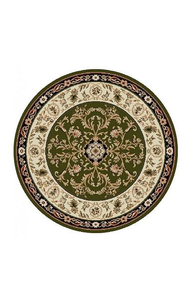 Lotos Round Carpet Covorexpert 523-310, Various Sizes, Green, 8 Mm Thread, Anti-Allergic, Living Room