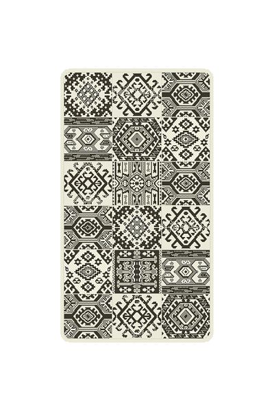 Flex Jute Kitchen Rug, Covorexpert 19636-08, 67 x 120 cm, Grey, Black, Anti-Slip