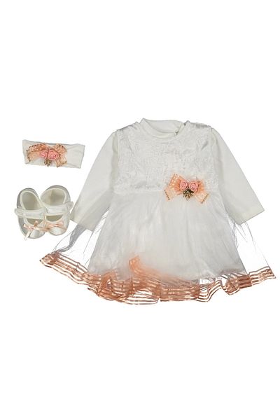 Cherub Baby Baby Girl Lace Mevlütluk Dress Newborn Clothes Set - Hospital Exit and Mevlütluk Set
