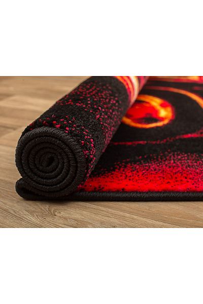 Kolibri Children's Room Carpet Covorexpert Machine 11116-182, Various Sizes, Orange, Black, 9 Mm Thread