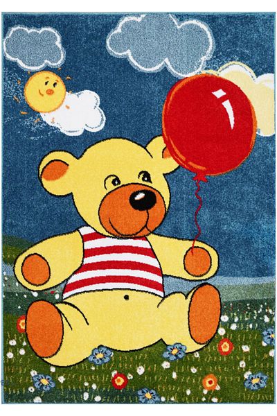 Kolibri Children's Room Carpet Covorexpert Bear 11145-140, 160 x 230 cm, Multicolor, 9 mm Thread, Anti-Allergic