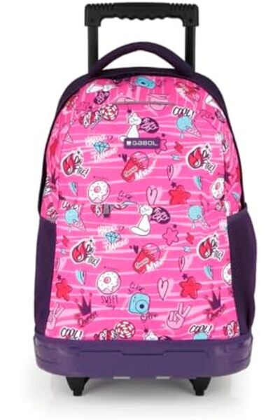 Gabol Kids Rolling Backpacks Large Capacity Children School Bag Wheeled Boys ...