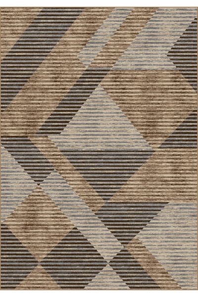 Daffi Carpet Covorexpert 13126, 160 x 230 cm, Brown, 6 mm thread, Anti-allergic, Living room, Bedroom