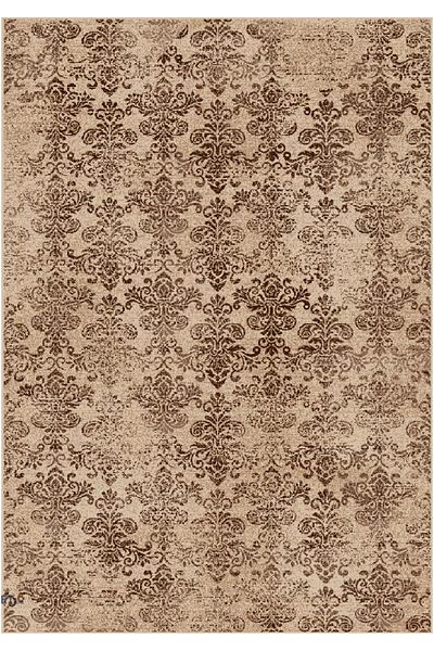 Daffi Carpet Covorexpert 13121-120, 160 x 230 cm, Beige, Brown, 6 mm thread, Anti-allergic, Living room, Bedroom