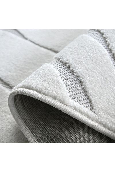 Oksi Carpet Covorexpert 38012-100, 200 x 300 cm, White, 6 mm thread, Anti-allergic, Living room, Bedroom