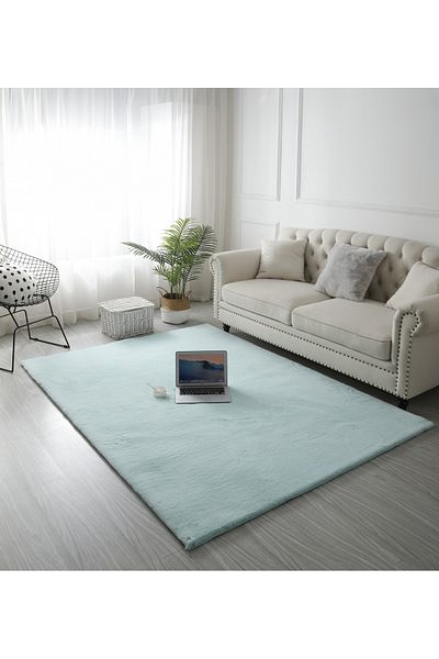 LOP Belgian Carpet Covorexpert 049, 120 x 160 cm, Mint, Green, 23 mm Thread, Anti-Slip, Anti-Allergic