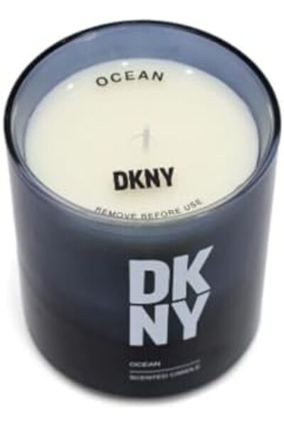 Dkny Double Wall Scented Candle 1-Wick to 3-Wick Cement Flameless Candles Dancing Flame Real Wax Mov
