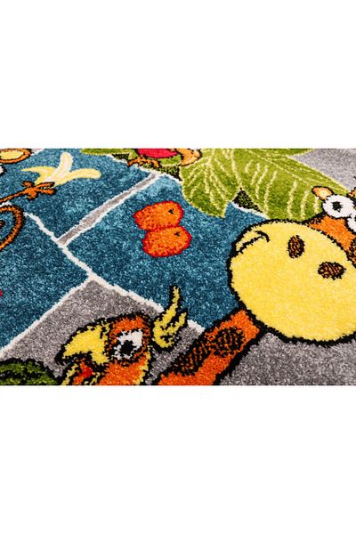 Kolibri Sotron 11120-190 Children's Room Carpet, Various Sizes, Blue, Gray, 9 Mm Thread, Anti-Allergic