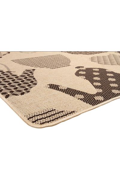Flex Jute Kitchen Rug, Covorexpert 19056-19, 75 x 200 cm, Brown, Anti-Slip, Anti-Allergic