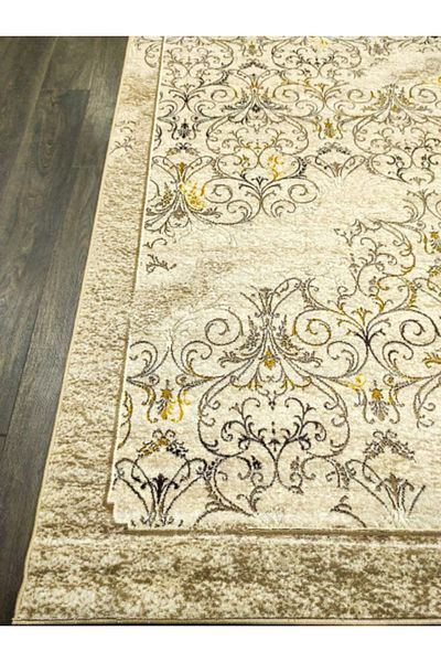 IRIS Carpet Covorexpert 28050-111, 80 x 150 cm, Gold, Cream, 8 mm thread, Anti-allergic, Living room, Bedroom