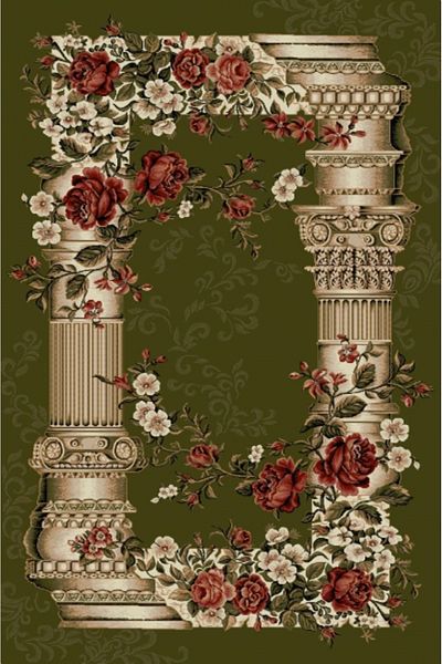 Lotos Carpet Covorexpert 532-310, Various Sizes, Green, 8 Mm Thread, Anti-Allergic, Living Room, Bedroom