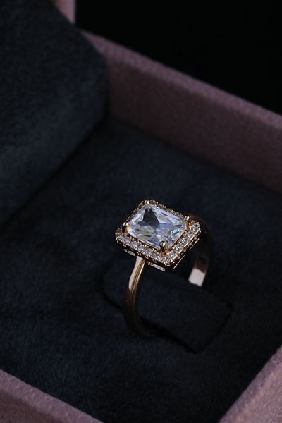 Inure Jewelry Bright Zircon Stone Special Design Serious Relationship Vip Women's Adjustable Ring