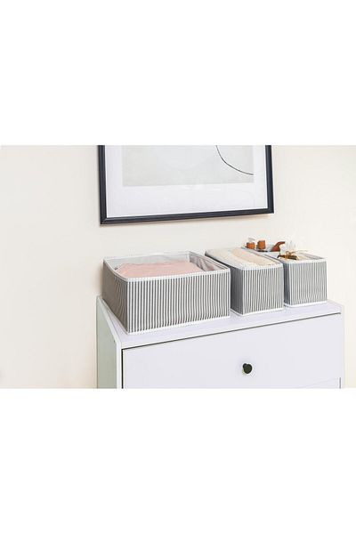 Buclee 4 Piece Drawer and Cabinet Multi-Purpose Pouch Set - Foldable Fabric Organizer