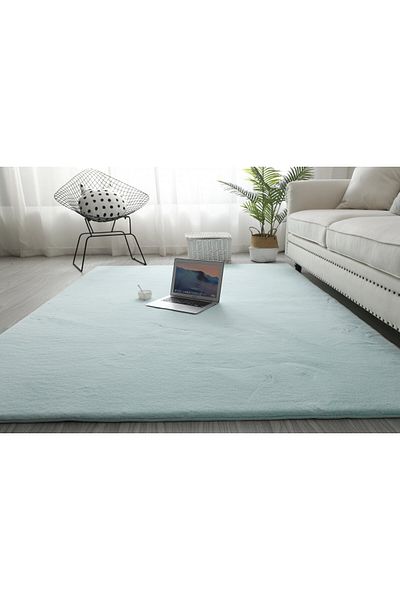 LOP Belgian Carpet Covorexpert 049, 120 x 160 cm, Mint, Green, 23 mm Thread, Anti-Slip, Anti-Allergic