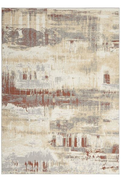 Calvin Klein Carpet Covorexpert Calvin Klein ECH02, 160 x 221 cm, Brick, Gray, Rust, 6 mm thread, Anti-allergic