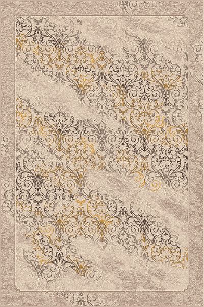 IRIS Carpet Covorexpert 28050-111, 80 x 150 cm, Gold, Cream, 8 mm thread, Anti-allergic, Living room, Bedroom
