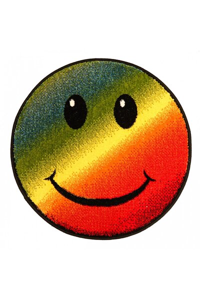 Kolibri Round Carpet for Children's Room Rainbow 11089-150, Multicolor, 9 mm ...