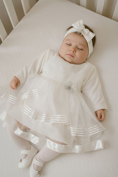 Cherub Baby Baby Girl Lace Mevlütluk Dress Newborn Clothes Set - Hospital Exit and Mevlütluk Set