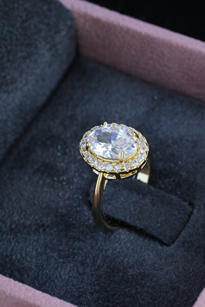 Inure Jewelry خاتم نسائي قابل للتعديل بتصميم خاص من حجر الزركون اللامع