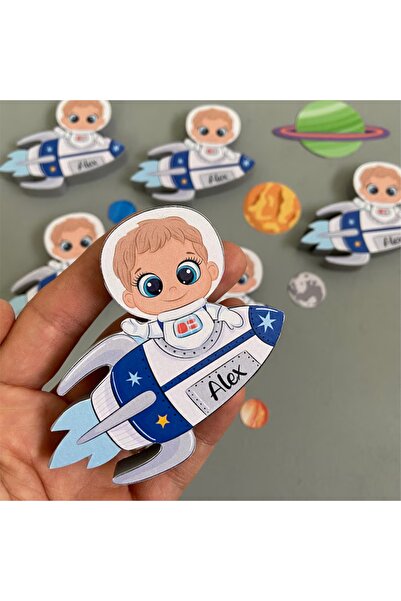 ELF REKLAM Astronaut Figured Newborn Magnet 1 Year Old Magnet 10 Pieces