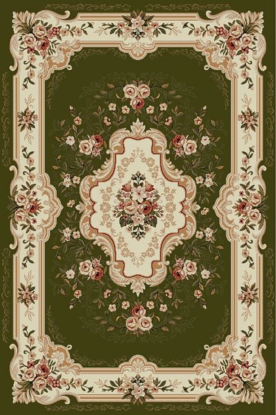 Lotos Carpet Covorexpert 570-310, Various Sizes, Green, 8 Mm Thread, Anti-Allergic, Living Room, Bedroom