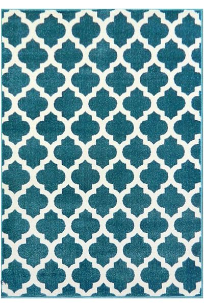 Kolibri Covor Covorexpert Patratele 11158-140, 80 x 150 cm, Albastru, Fir 9 mm, Antialergic, Living