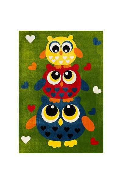 Kolibri Children's Room Carpet Covorexpert 11207-130, Various Sizes, Green, 9 Mm Thread, Anti-Allergic