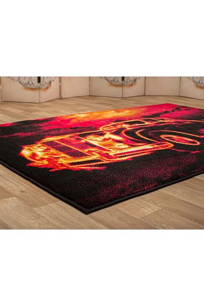 Kolibri Children's Room Carpet Covorexpert Machine 11116-182, Various Sizes, Orange, Black, 9 Mm Thread