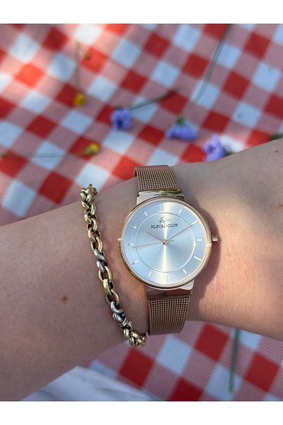 JG. Polo Club Jg.Polo Club Rose Gold Color Steel with Stars and Stones That Do Not Change Color Women's Watch