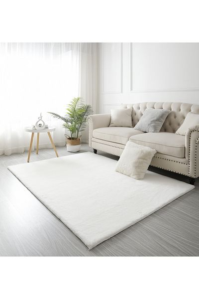 LOP Premium Belgian Carpet Covorexpert 060, Various Sizes, White, 23 Mm Thread, Anti-Slip, Anti-Allergic